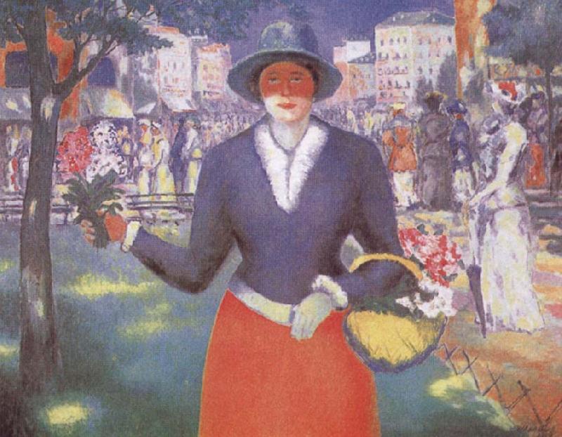 Kasimir Malevich Flower Girl France oil painting art